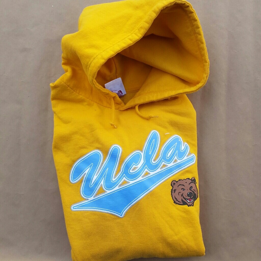 UCLA HOODIE SWEATSHIRT YELLOW XL